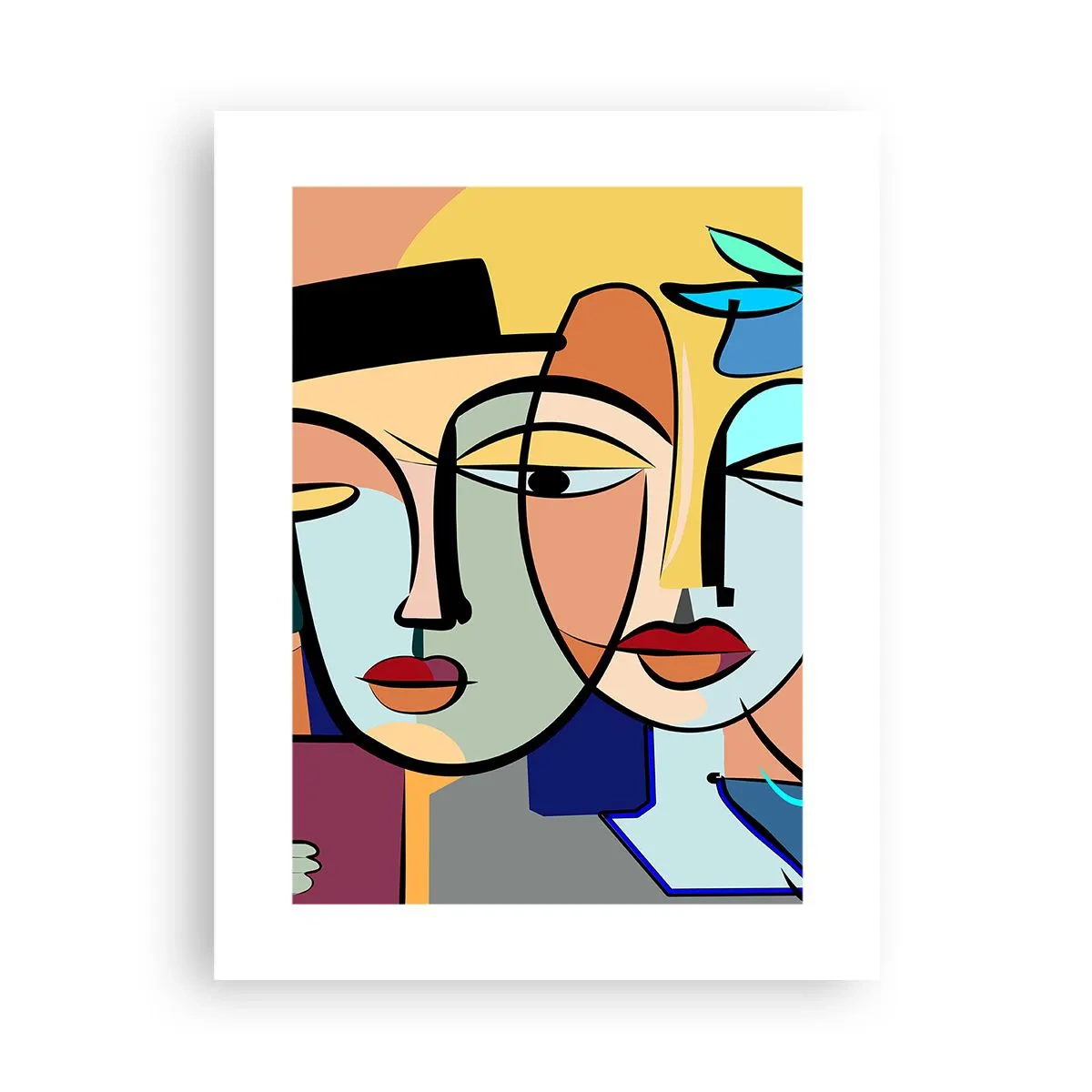Plakat - Picassowskie randez vous - 30x40 cm