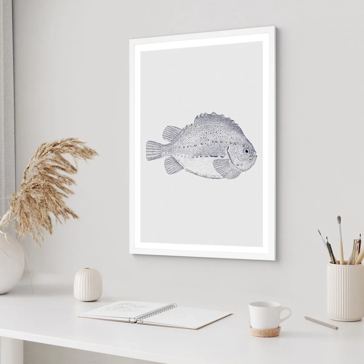 Plakat w białej ramie - Do albumu przyrodnika - 50x70 cm