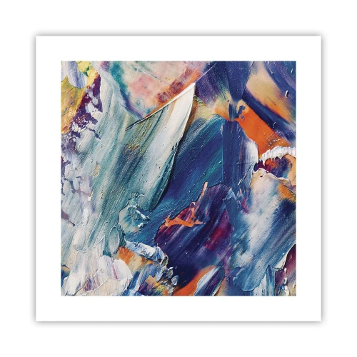 Plakat - Zamęt koloru - 40x40 cm