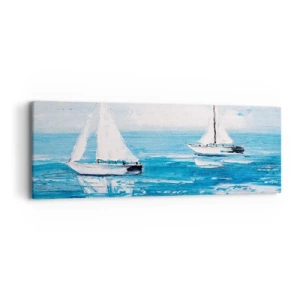 Obraz na płótnie - Z przyjacielem u boku - 90x30 cm