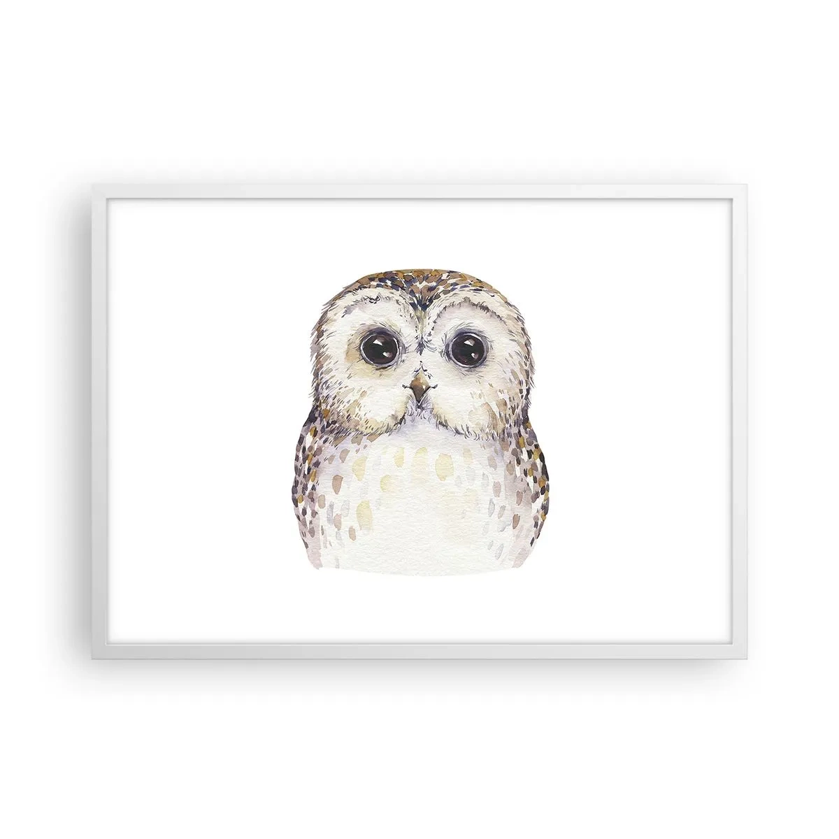Plakat w białej ramie - Spójrz mi w oczy - 70x50 cm