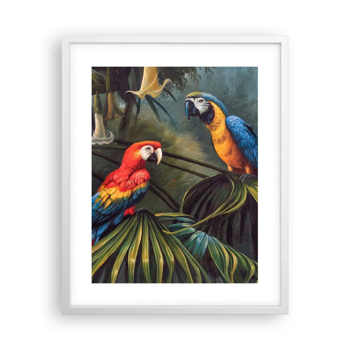 Plakat w białej ramie - Romantyzm w tropikach - 40x50 cm