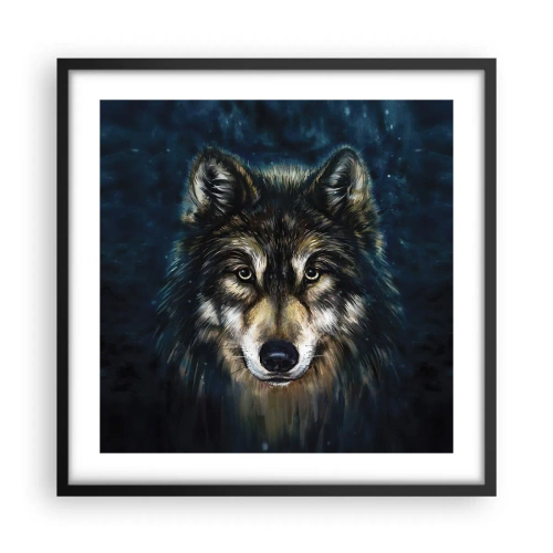 Plakat w czarnej ramie - Alfa? I omega - 50x50 cm