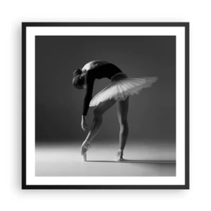 Plakat w czarnej ramie - Bella balerina - 60x60 cm