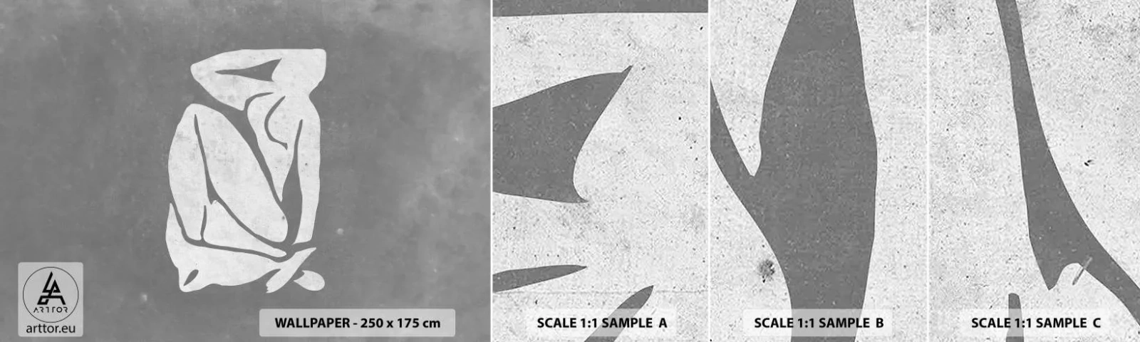 Fototapeta Próbka Standard Eco - W zamyśleniu - Minimalistyczny, Akt, Delikatny - 100x30 cm