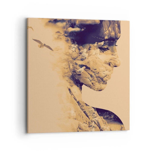 Obraz na płótnie - Piękna z natury - 70x70 cm