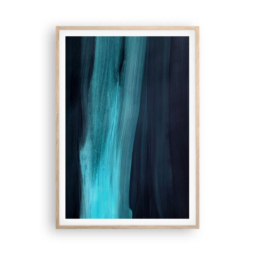 Plakat w ramie jasny dąb - Popłyń z nurtem - 70x100 cm