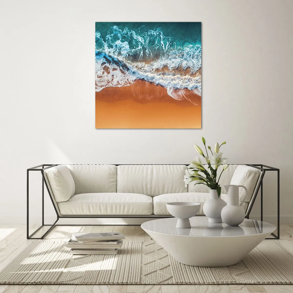 Obraz na szkle - Zawsze w parze - 70x70 cm