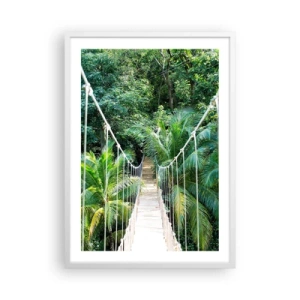Plakat w białej ramie - Welcome to the jungle! - 50x70 cm
