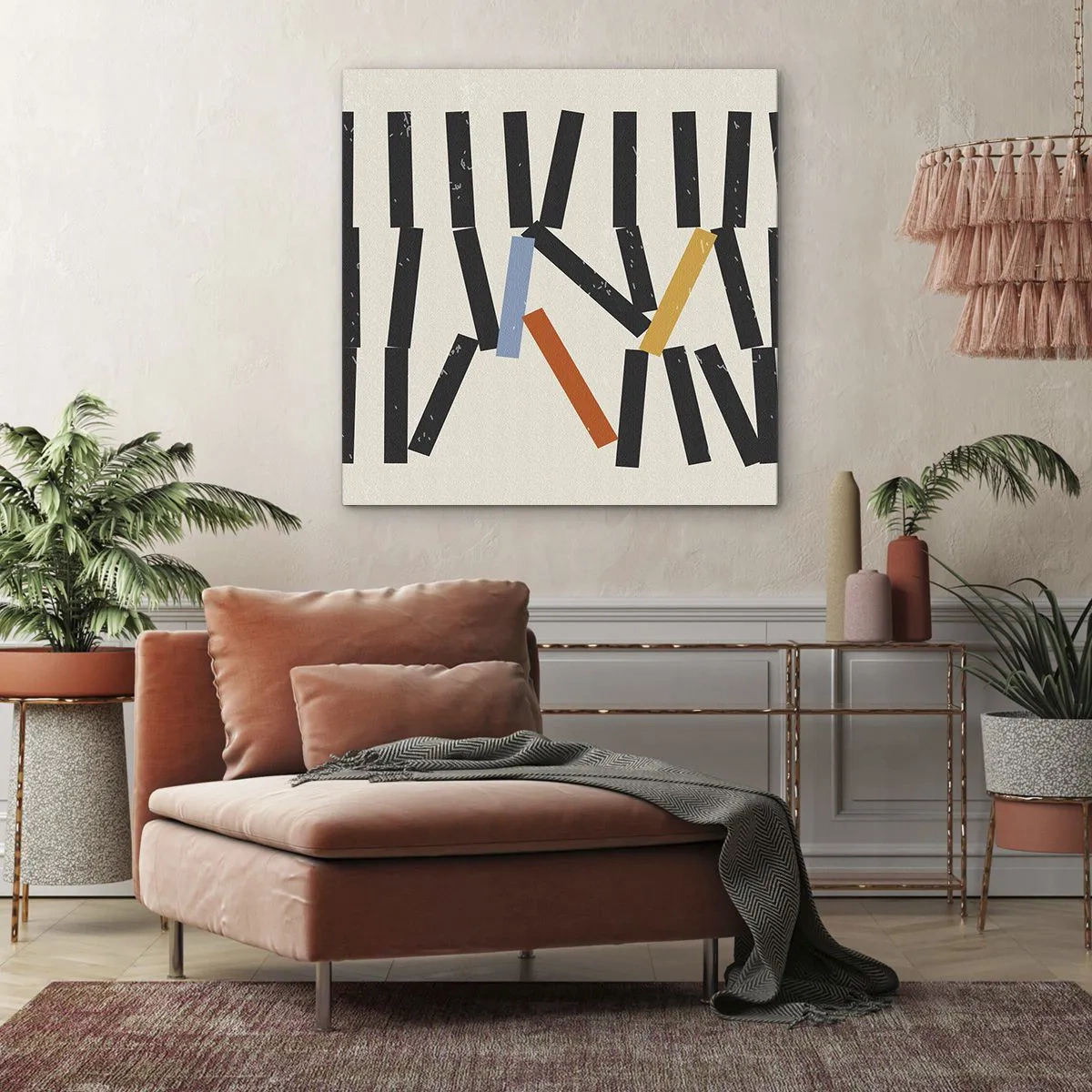 Obraz na płótnie - Domino – kompozycja - 30x30 cm