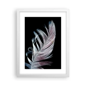 Plakat w białej ramie - Pomyśl o dotyku - 30x40 cm