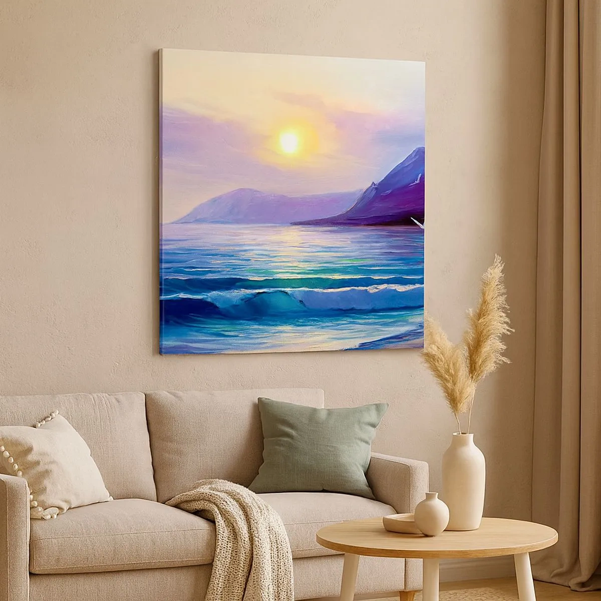 Obraz na płótnie - Kryształ wody i powietrza - 30x30 cm