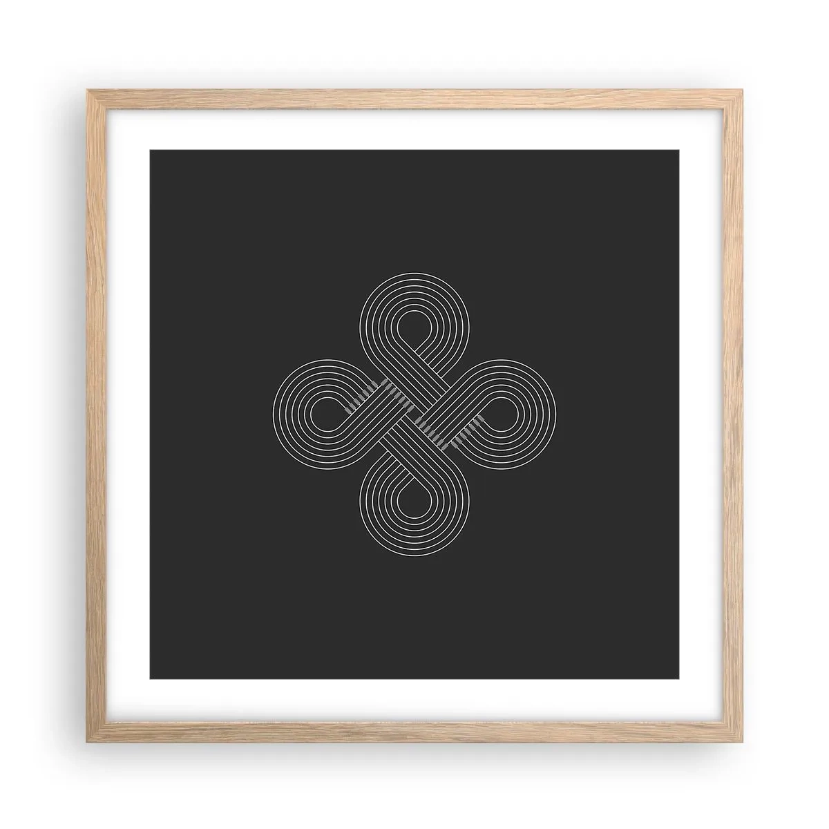 Plakat w ramie jasny dąb - W duchu celtyckim - 50x50 cm
