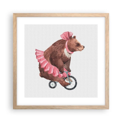 Plakat w ramie jasny dąb - Ale cyrk! - 40x40 cm