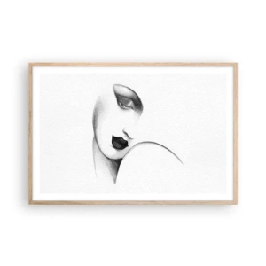 Plakat w ramie jasny dąb - W stylu Łempickiej - 91x61 cm