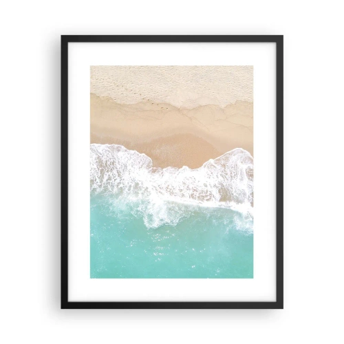 Plakat w czarnej ramie - Pieszczotliwy dotyk - 40x50 cm