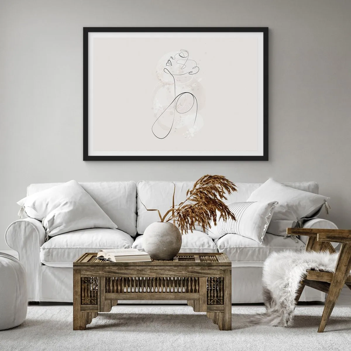 Plakat w czarnej ramie - Spirala piękna - 91x61 cm