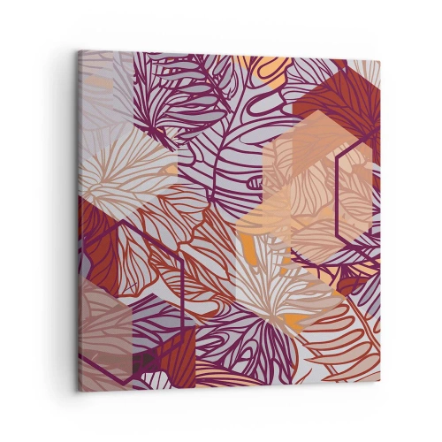 Obraz na płótnie - Związek niemozliwy geometrii i natury - 50x50 cm