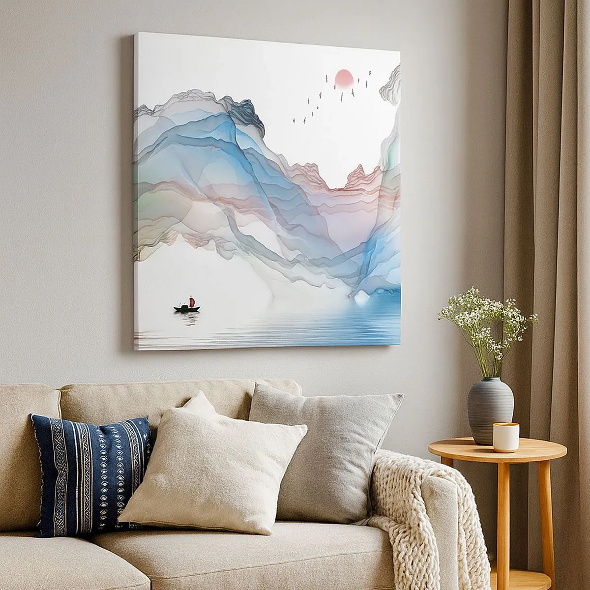 Obraz na płótnie - Ku kryształowym górom - 30x30 cm