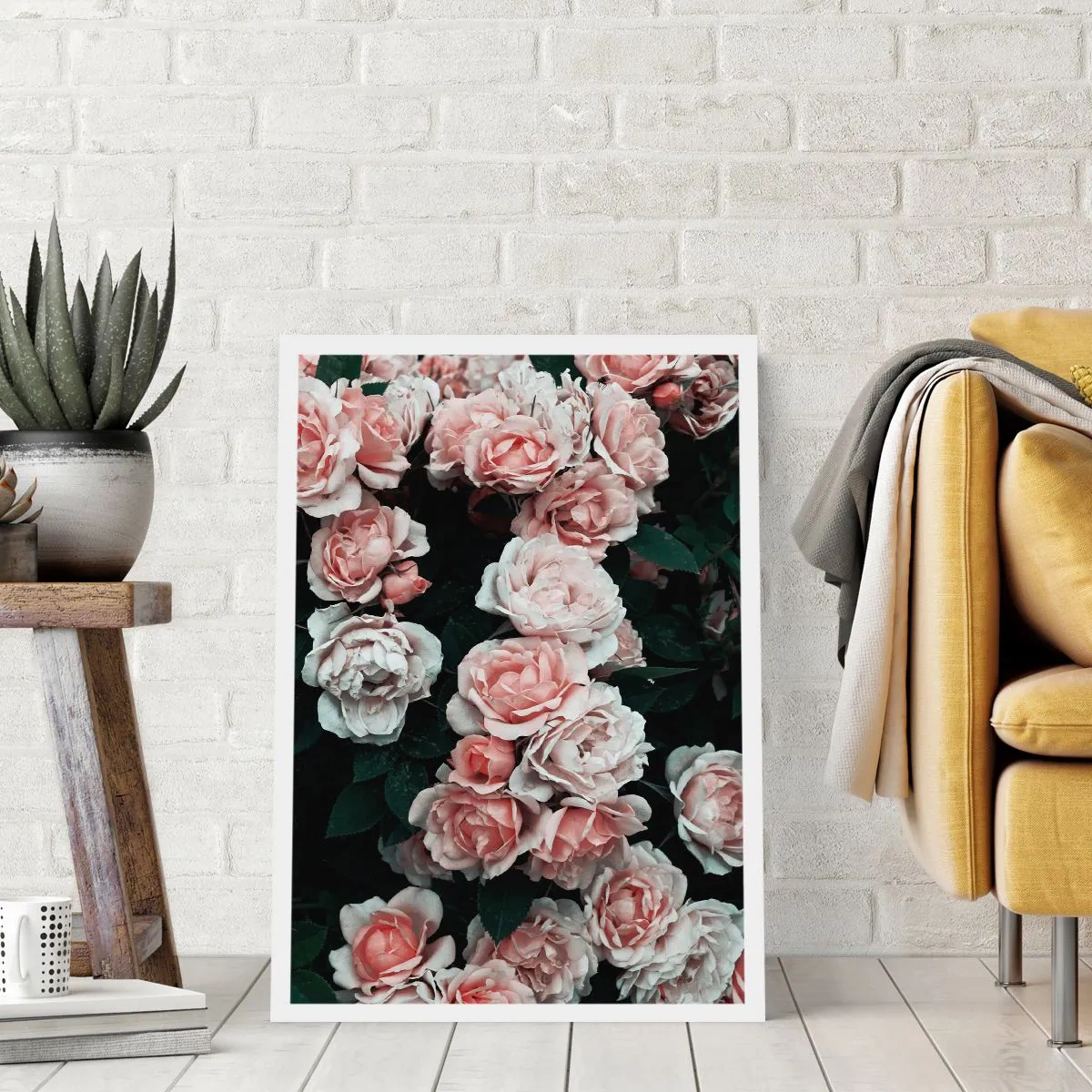 Plakat - Różany ansamble - 70x100 cm