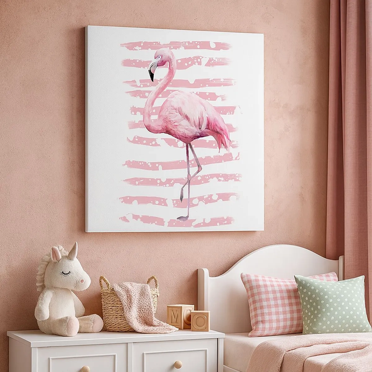 Obraz na płótnie - Z godnościa, choć na różowo - 30x30 cm