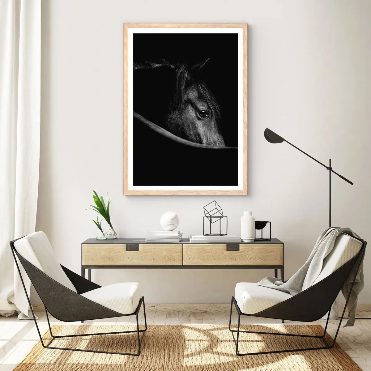 Plakat w ramie jasny dąb - Czarny książę - 40x50 cm