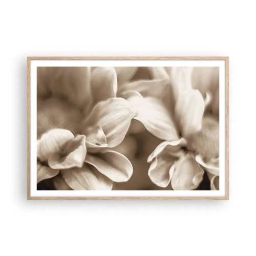 Plakat w ramie jasny dąb - Łagodne jak uśmiech - 100x70 cm