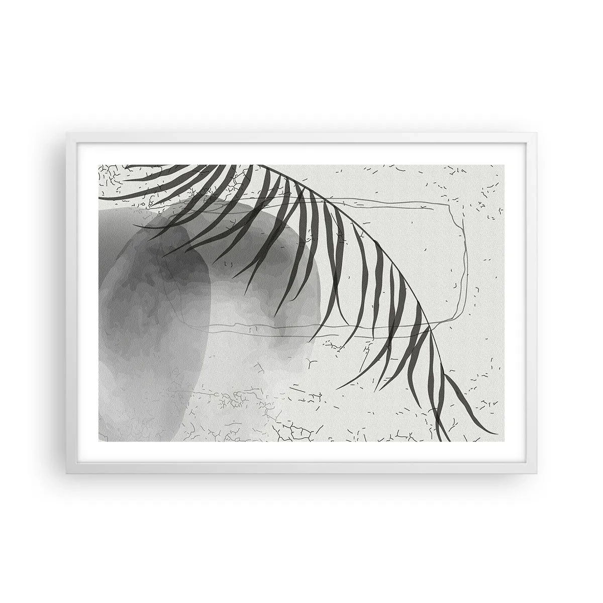 Plakat w białej ramie - Subtelna egzotyka natury - 70x50 cm