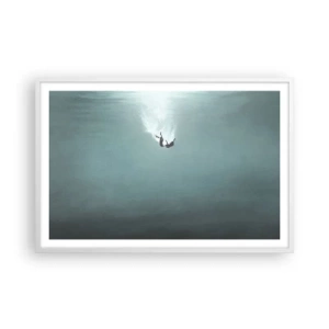 Plakat w białej ramie - W objęciach oceanu - 91x61 cm