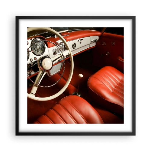 Plakat w czarnej ramie - Luksus w stylu vintage - 50x50 cm