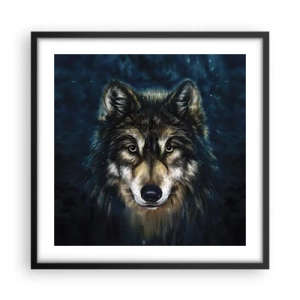 Plakat w czarnej ramie - Alfa? I omega - 50x50 cm