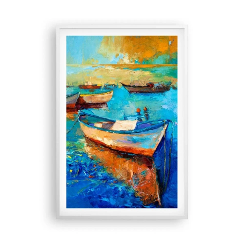 Plakat w białej ramie - W południowej zatoce - 61x91 cm