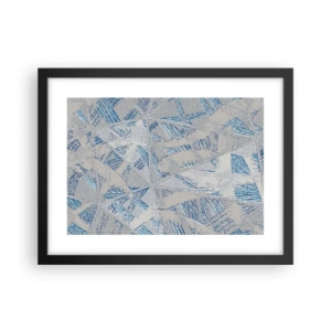 Plakat w czarnej ramie - W szaroniebieskim labiryncie - 40x30 cm