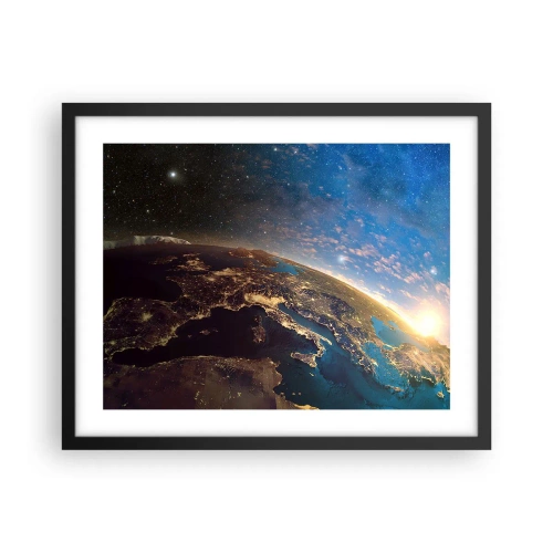 Plakat w czarnej ramie - Spójrzmy na siebie z dystansu - 50x40 cm