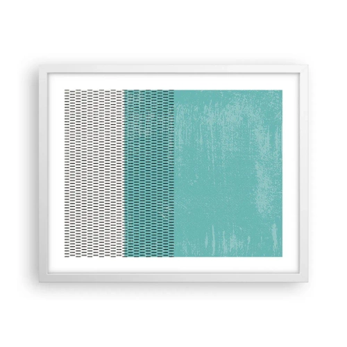 Plakat w białej ramie - Kompozycja zrównoważona - 50x40 cm