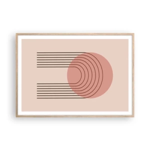 Plakat w ramie jasny dąb - Nieodparte przyciąganie - 100x70 cm