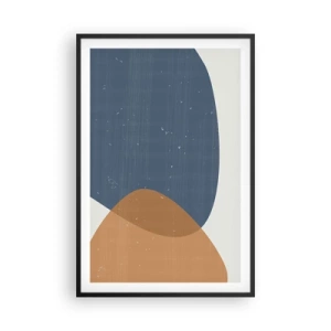 Plakat w czarnej ramie - Owale i wpływy - 61x91 cm