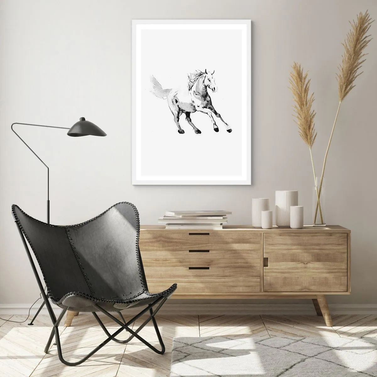Plakat w białej ramie - Nieujarzmiona dusza - 61x91 cm