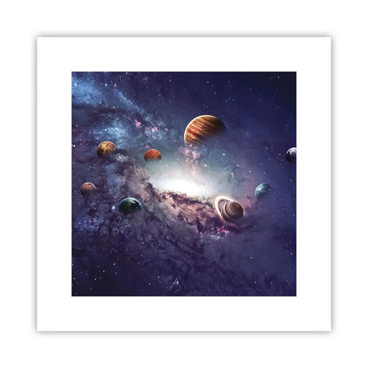 Plakat - Układ słoneczno-taneczny - 30x30 cm