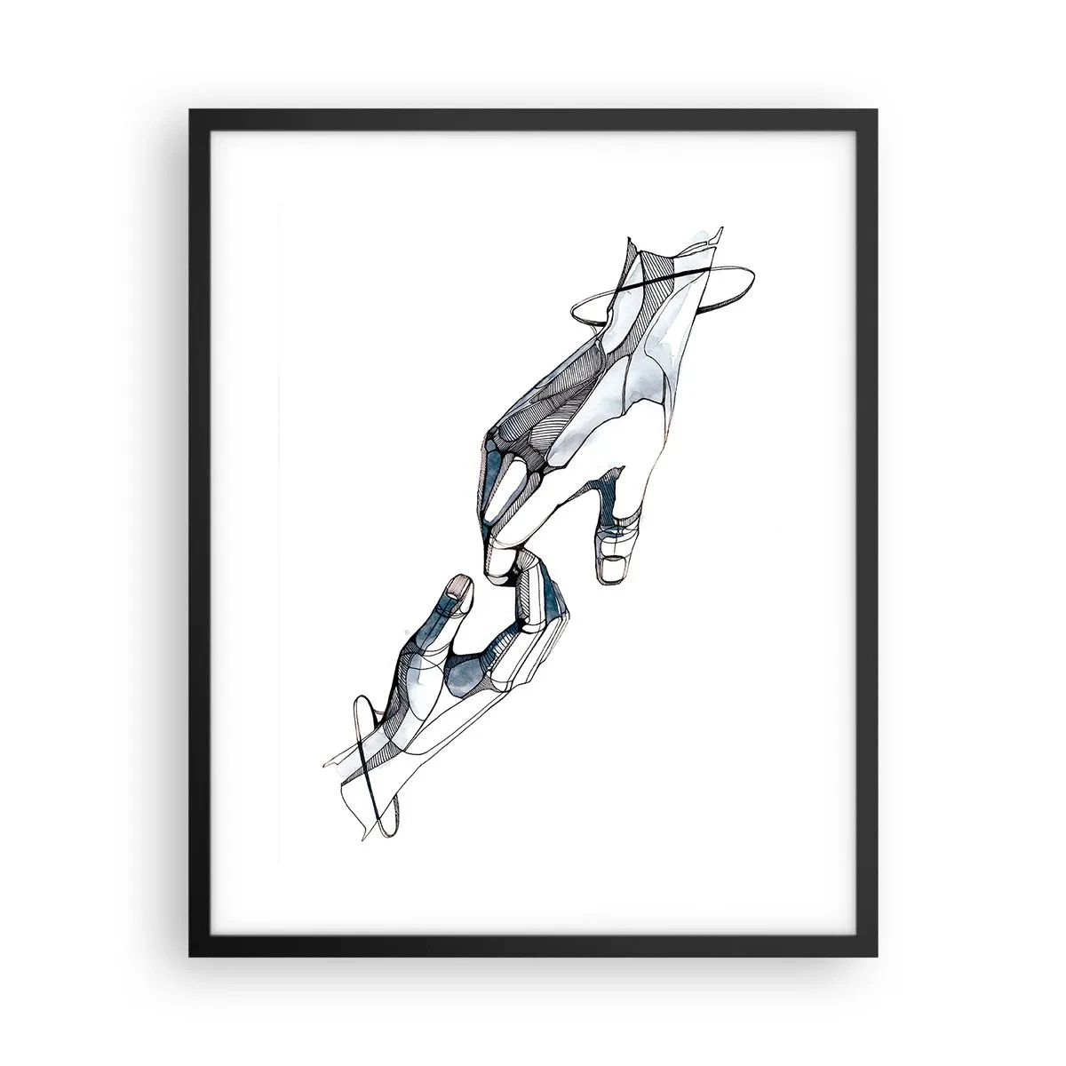 Plakat w czarnej ramie - Dobry gest - 40x50 cm