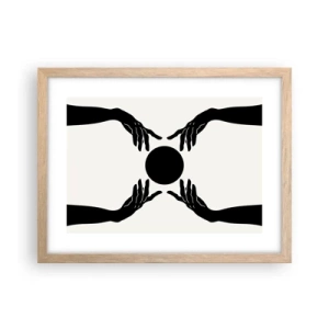 Plakat w ramie jasny dąb - Tajemny znak - 40x30 cm