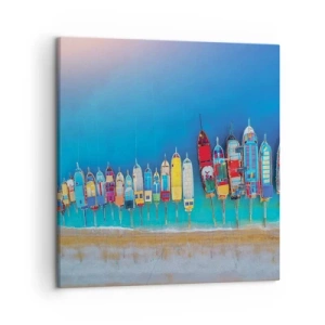 Obraz na płótnie - Z lotu ptaka - 50x50 cm