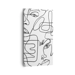 Obraz na płótnie - W splątanych emocjach - 45x80 cm