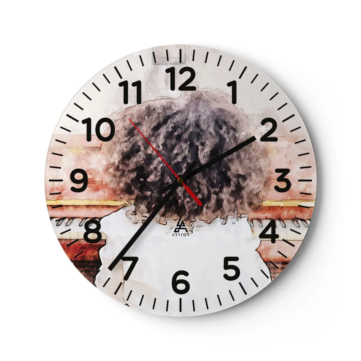 Zegar ścienny - W nowym świecie - 40x40 cm