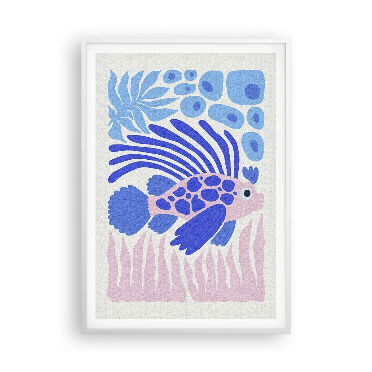 Plakat w białej ramie - W swoim żywiole - 70x100 cm