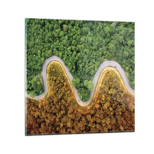 Obraz na szkle - Granice i przełomy - 50x50 cm