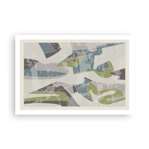 Plakat - Kompozycja za szybą - 91x61 cm