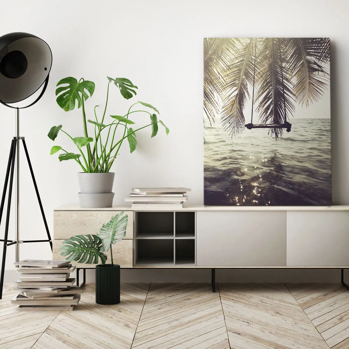 Obraz na płótnie - Można bujać w obłokach do woli - 55x100 cm
