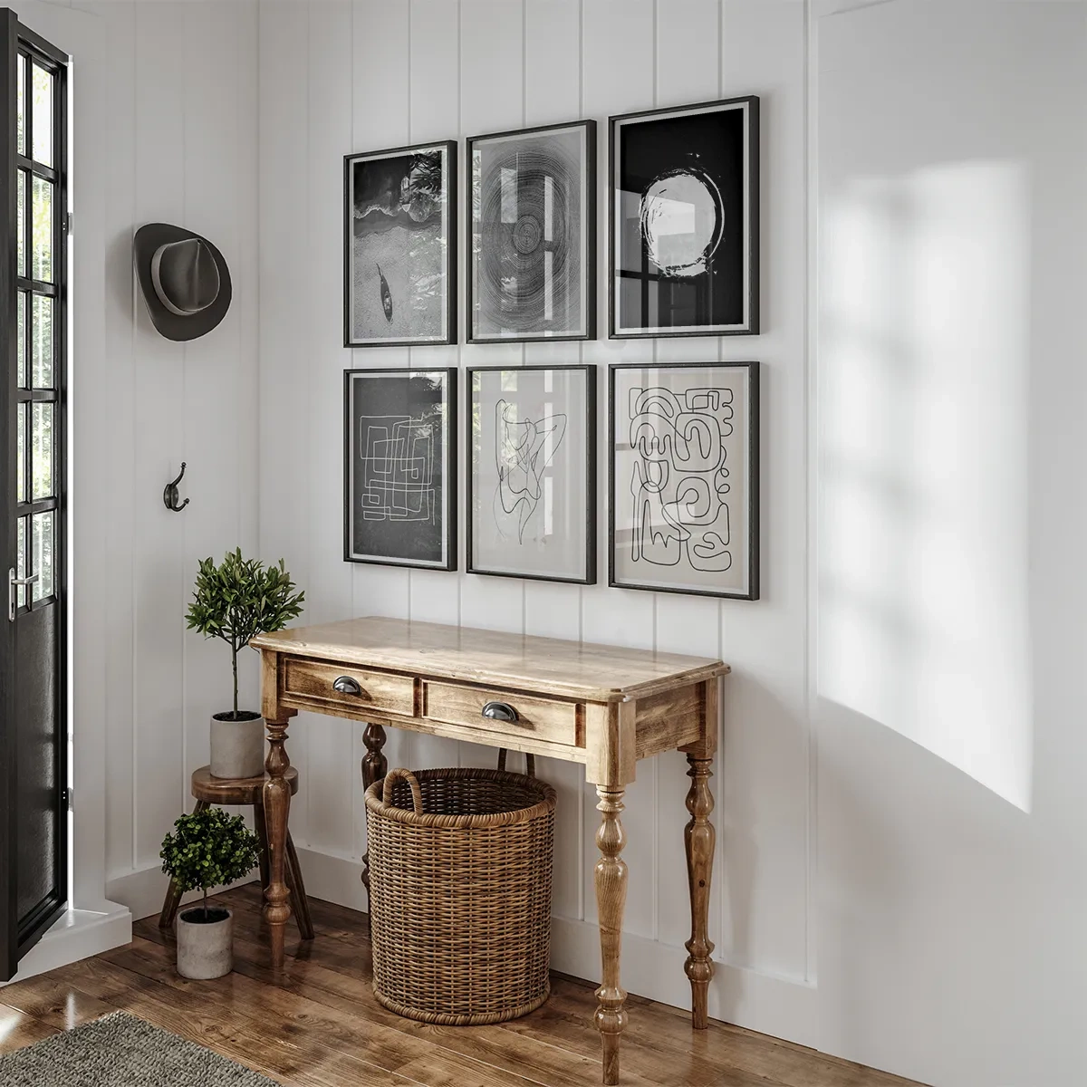 Scandinavian entrance - Inspiracja do przedpokoju