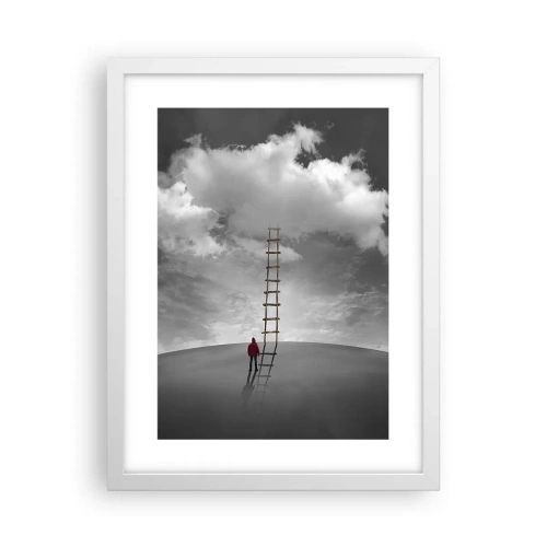 Plakat w białej ramie - Wszystko możliwe - 30x40 cm